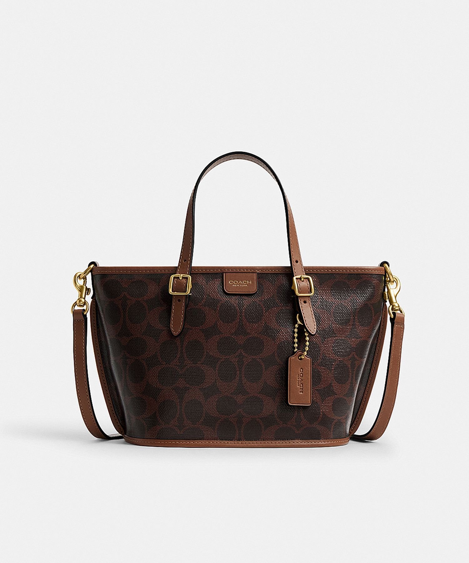 COACH｜【公式】タクシー トート バッグ 21・シグネチャー キャンバス