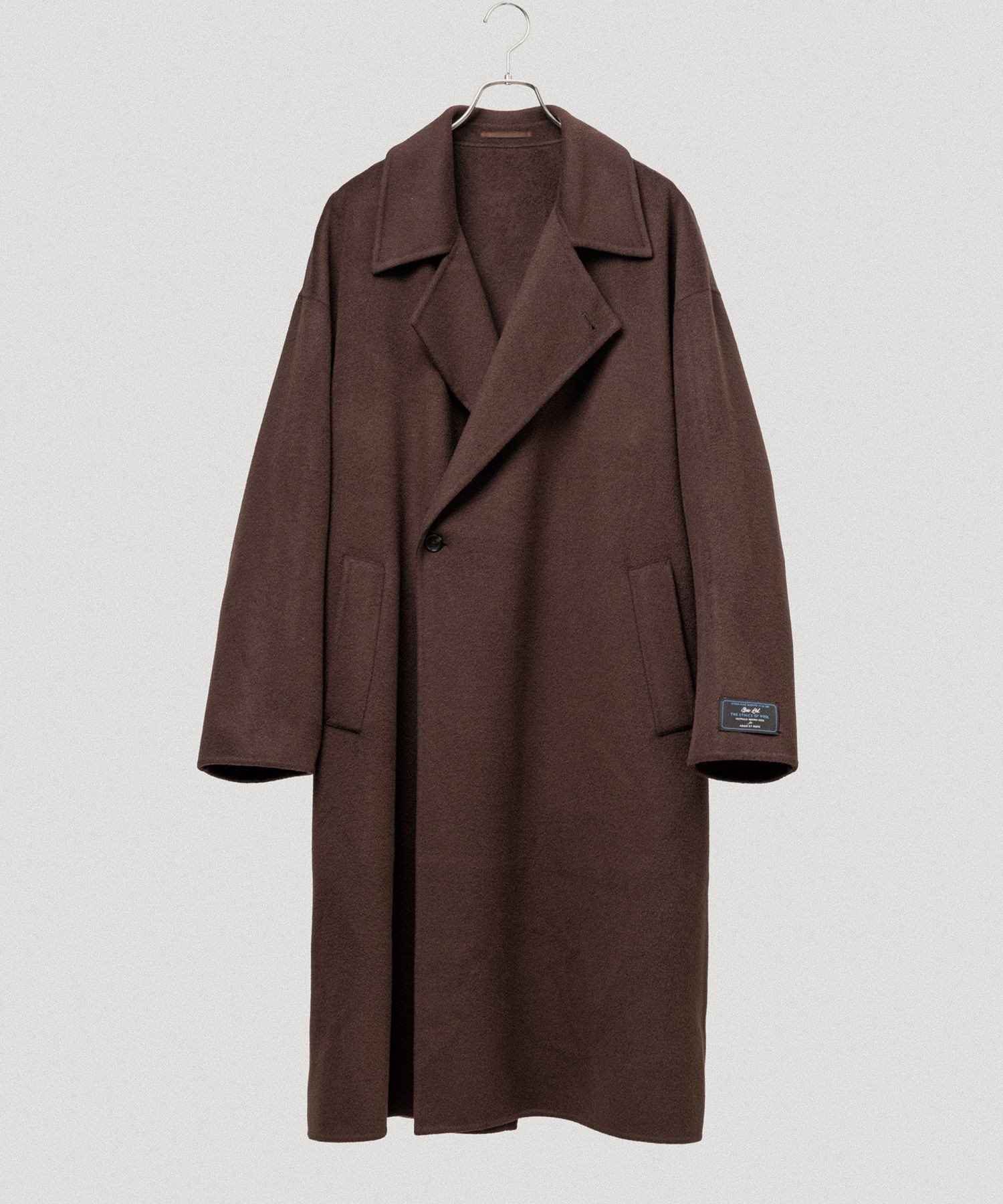 ADAM ET ROPE'｜メリノウール ダブルフェイス セミダブルコート