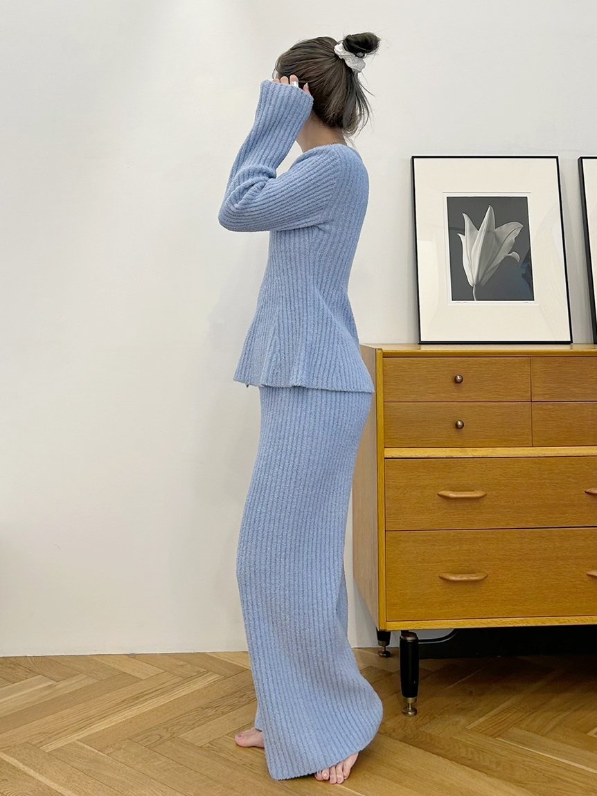 SNIDEL HOME｜ペプラムニットセットアップ | Rakuten Fashion(楽天