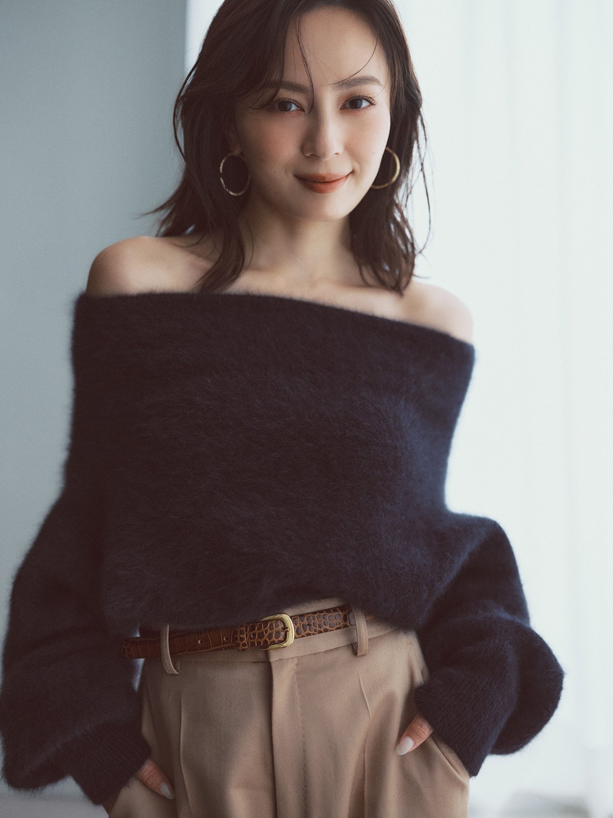 anuans｜ラクーンフォックスオフショルニットプルオーバー | Rakuten