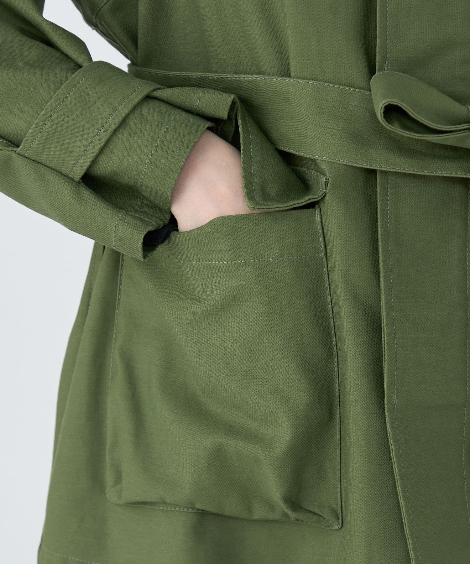 TOMORROWLAND｜スラブバックサテン ミリタリージャケット | Rakuten