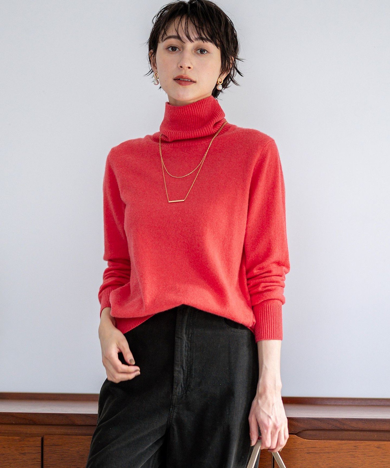 23区｜【滝沢眞規子さん着用/BAILA掲載/洗える】ピュアカシミヤ