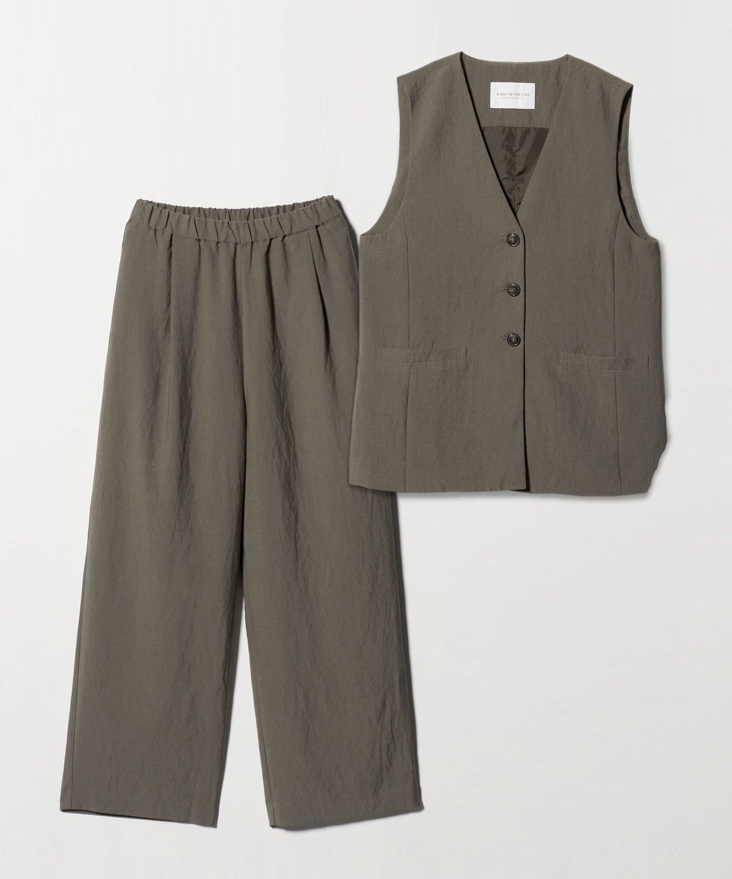 UNITED ARROWS LTD. OUTLET｜シボ ベスト+パンツ セットアップ <A DAY