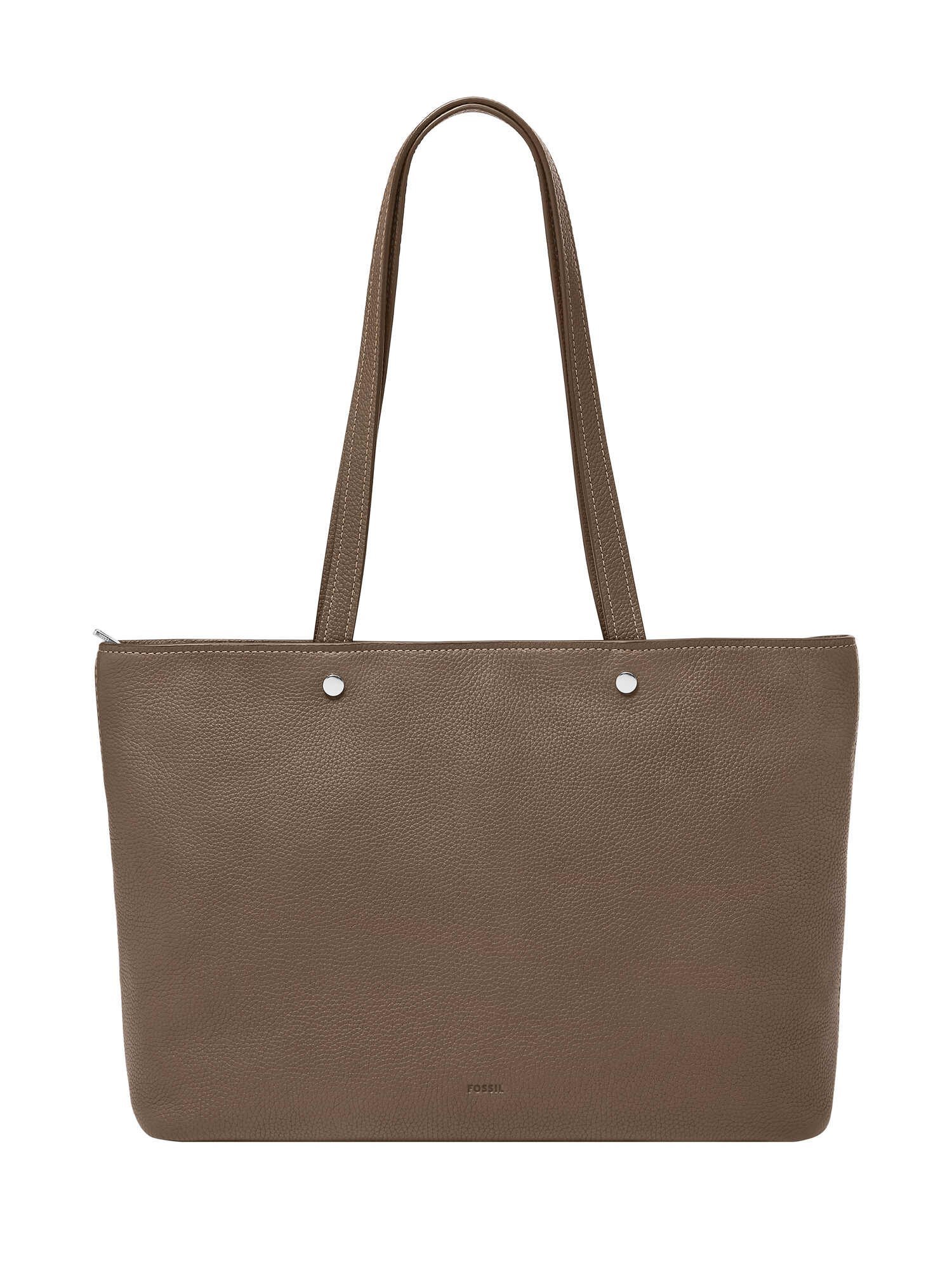 FOSSIL｜フォッシル トートバッグ レディース レザー ブラウン A4収納