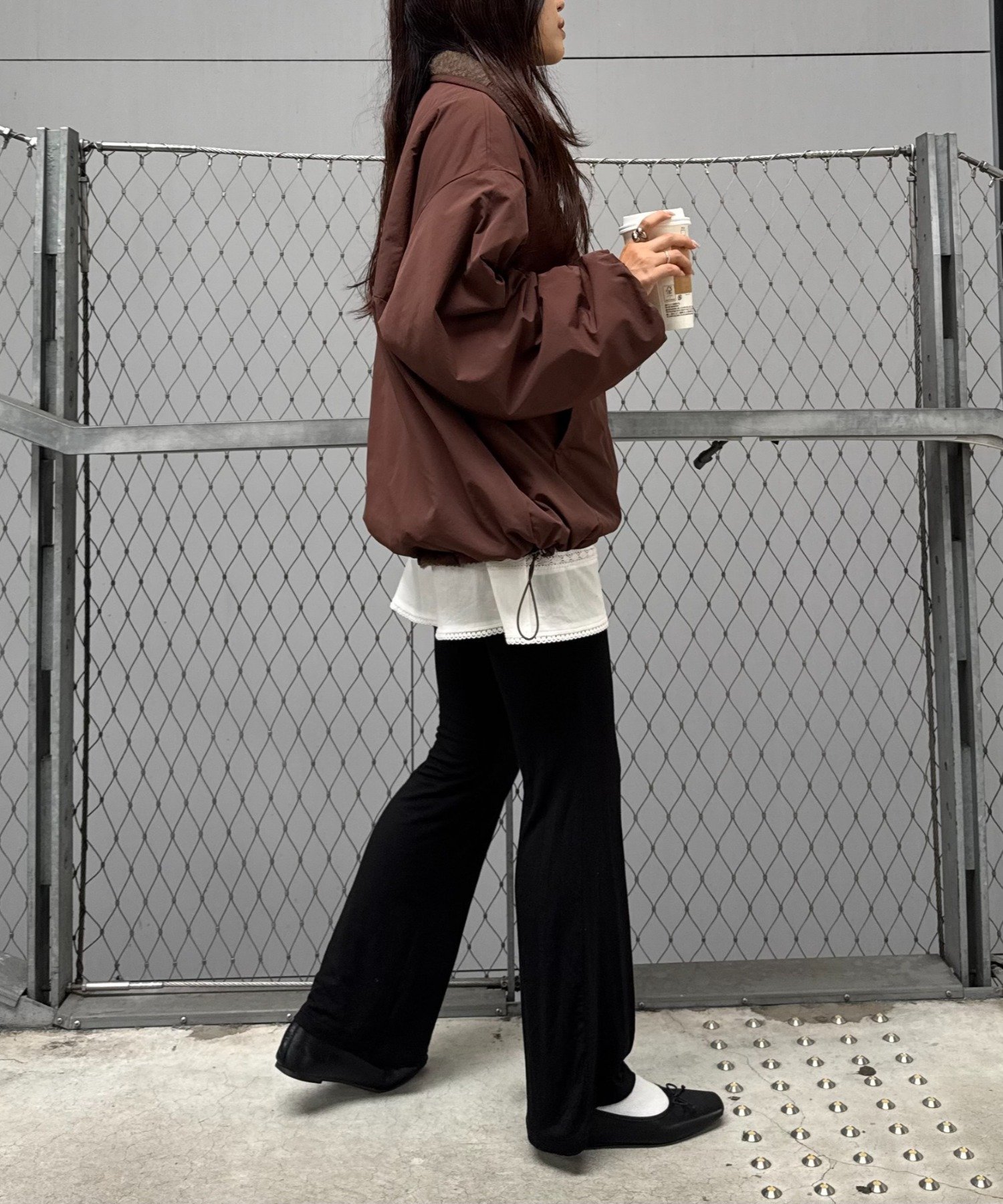 CIAOPANIC TYPY｜【willow】リバーシブルシャギーナイロンアノラック