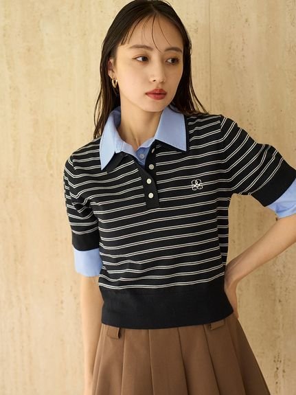SNIDEL｜シャツドッキングニットポロ | Rakuten Fashion(楽天