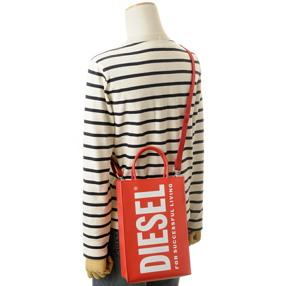 楽天市場】DIESEL ディーゼル トートバッグ レッド X09021P1245 T4044