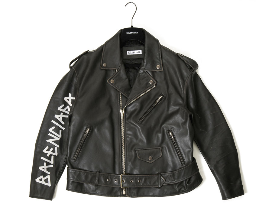 楽天市場】バレンシアガ BALENCIAGA ダブルライダースジャケット