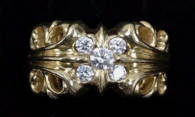 楽天市場】CHROME HEARTS 22K K&T RING PAVE DIAMOND クロムハーツ 22