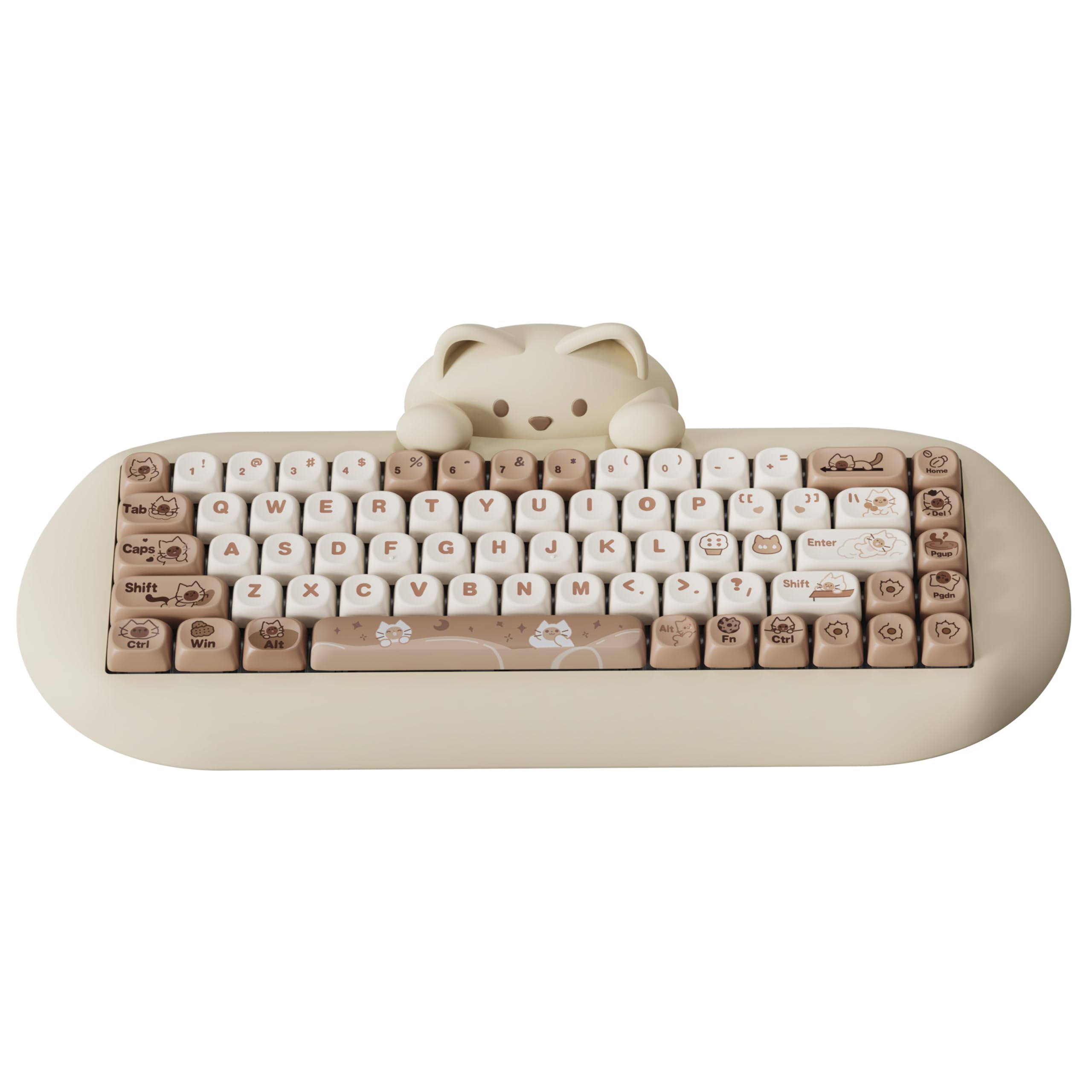 楽天市場】YUNZII C68 ワイヤレスメカニカルキーボード かわいい猫 ps4