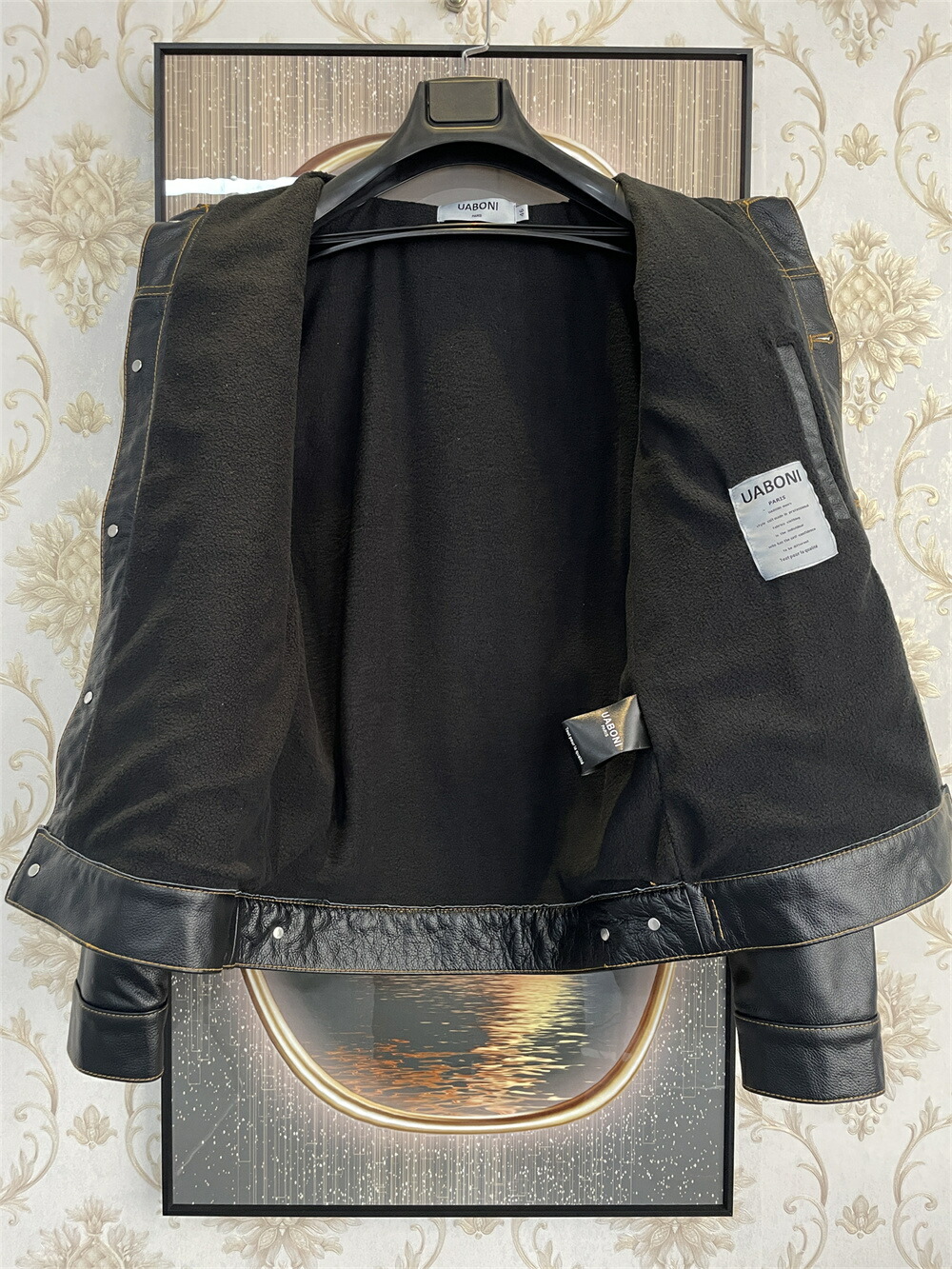 楽天市場】ライダースジャケット EU製 Uaboni Paris ユアボニ パリ発