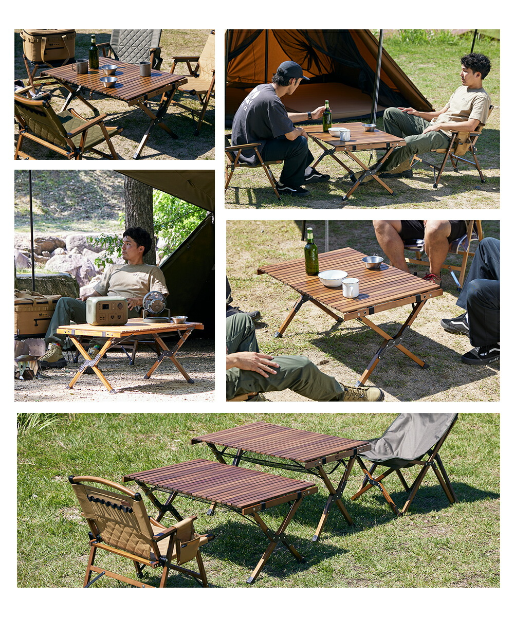 楽天市場】WAQ Folding Wood Table フォールディングウッドテーブル