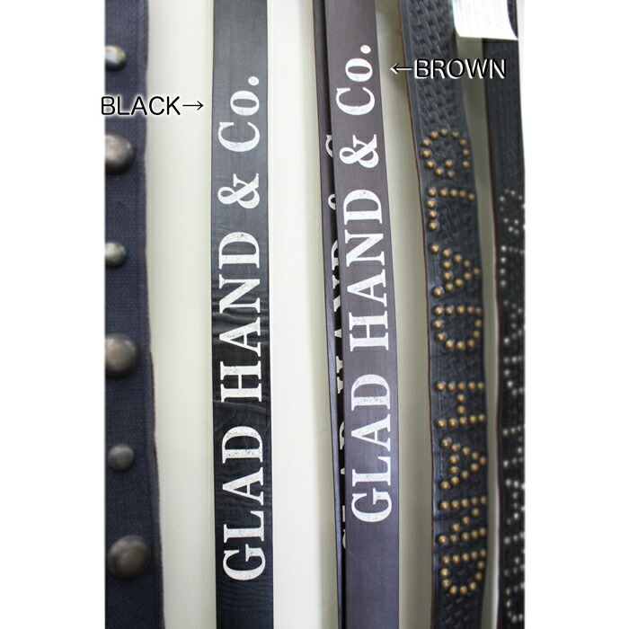 楽天市場】GLAD HAND ベルト 革 ダブルリングベルト レザー LETTER