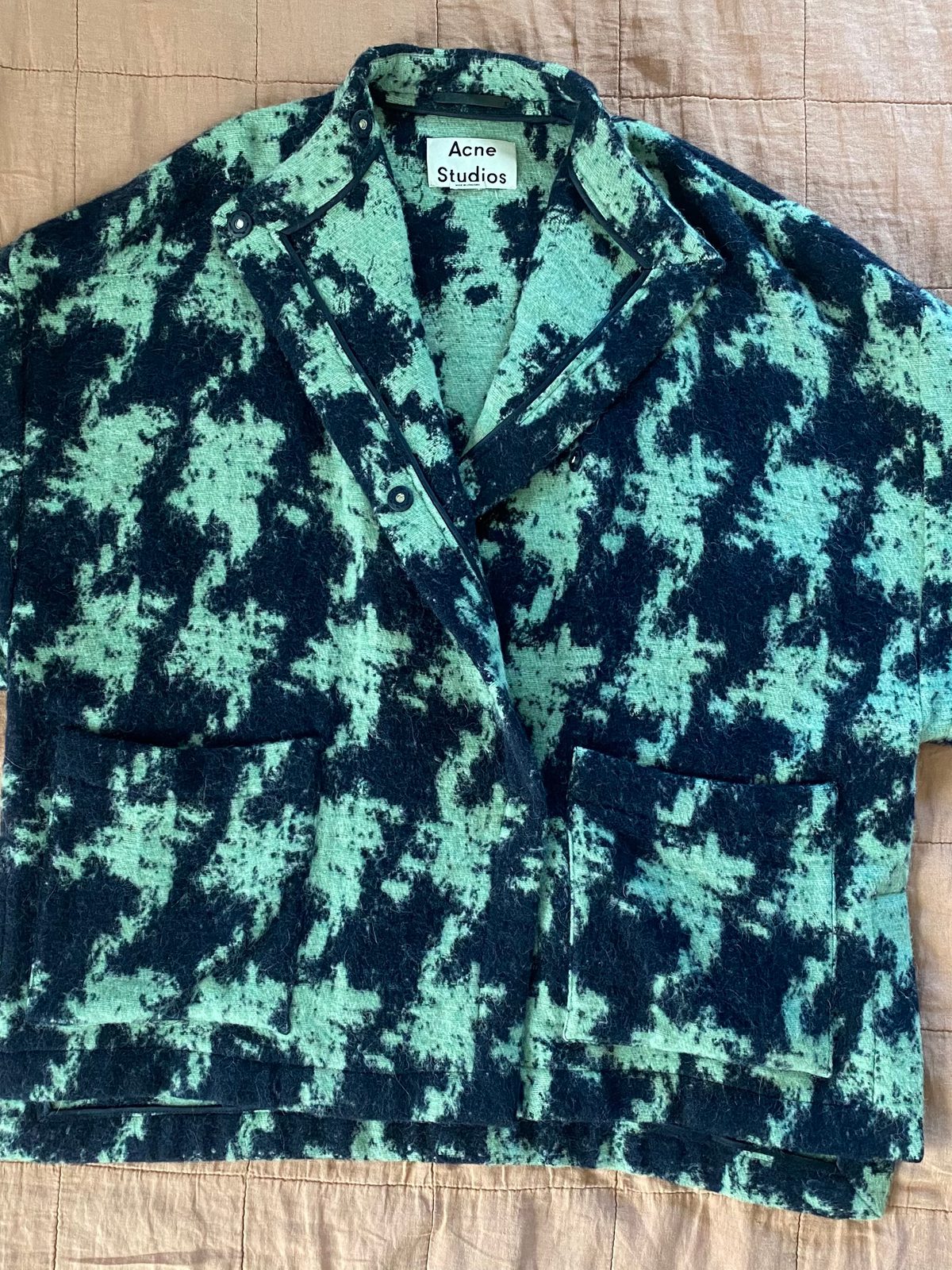 Acne Studios Alden Short Jacquard Coat (32) | Used,… | Noihsaf Bazaar