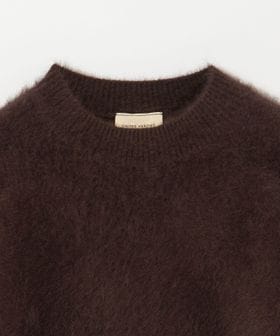 フォックスカシミヤ パフ ハーフスリーブ ニット