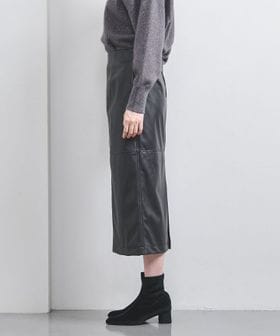 レザーライク タイトロングスカート
