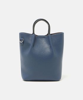 シボ レザーライク ミニ ショルダーバッグ トートバッグ