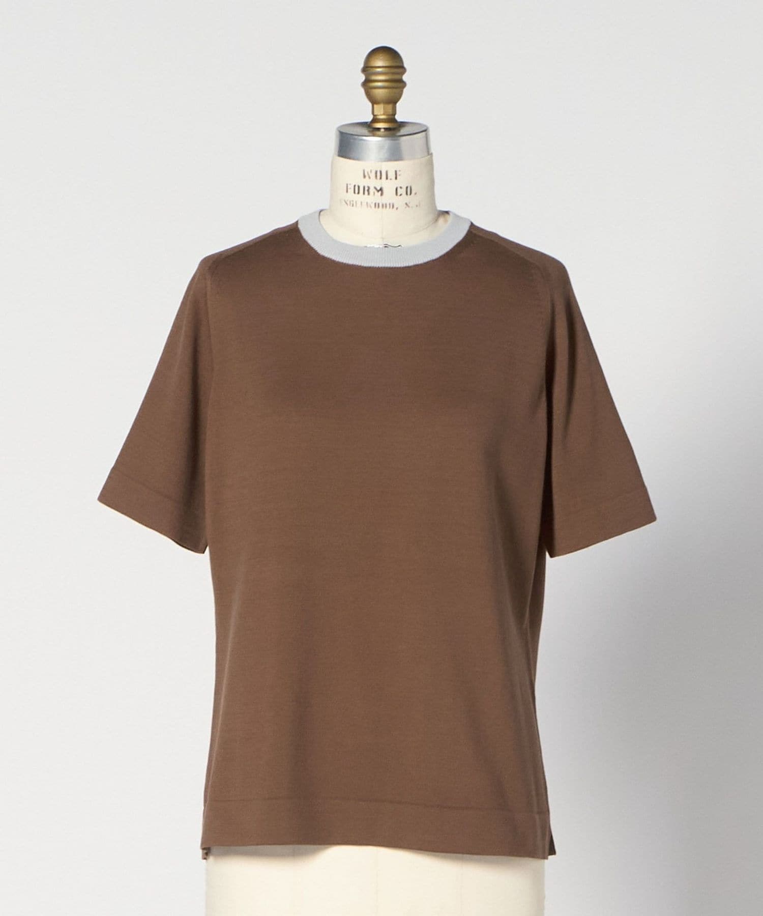 M.SUMMER 14Gクルーネックショートスリーブニット