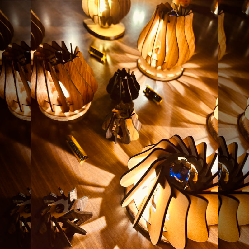 unu's tamanegiランタンシェード | ゴールゼロ ミニマライト LEDLANSER