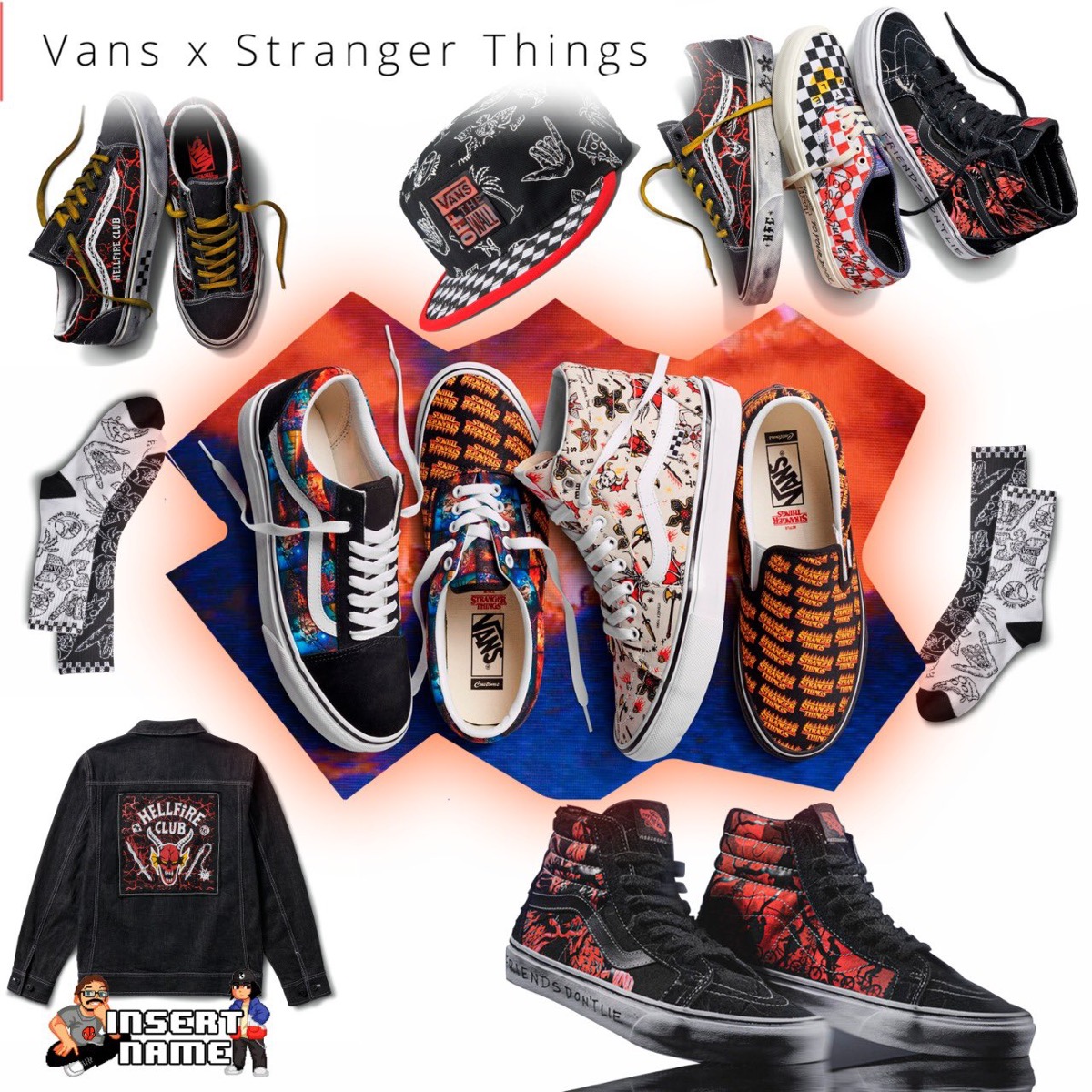 Stranger Things × Vans コラボコレクションが国内8月26日/9月2日に