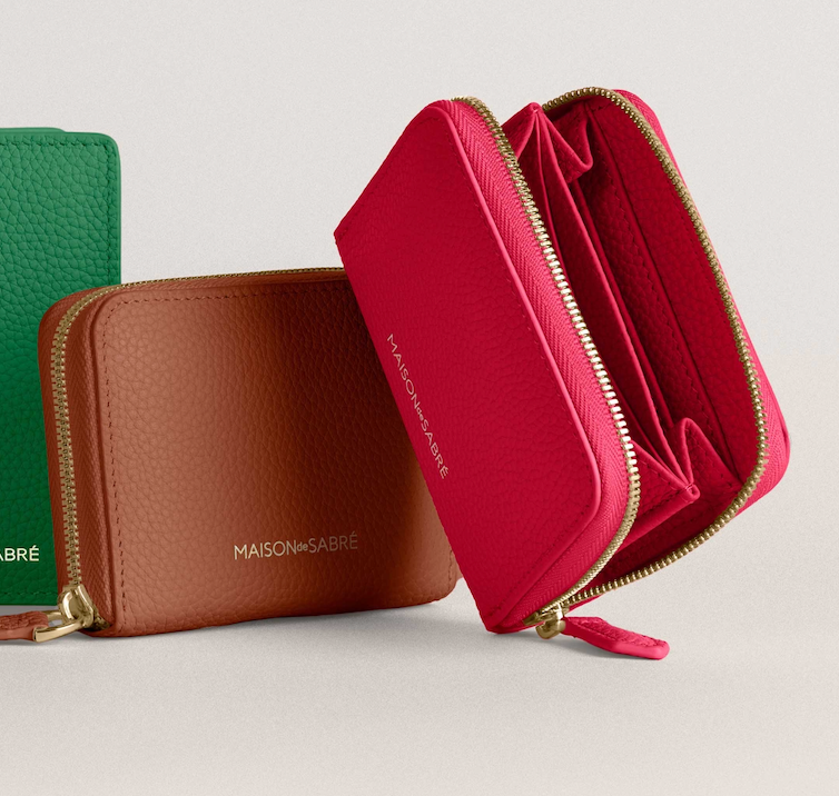 Leather Zip Wallet – MAISON de SABRÉ