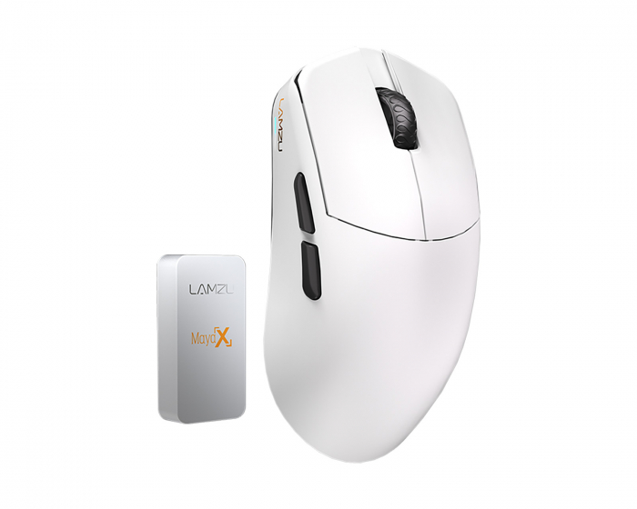 Lamzu MAYA X Wireless Gaming Mouse - White - us.MaxGaming.com