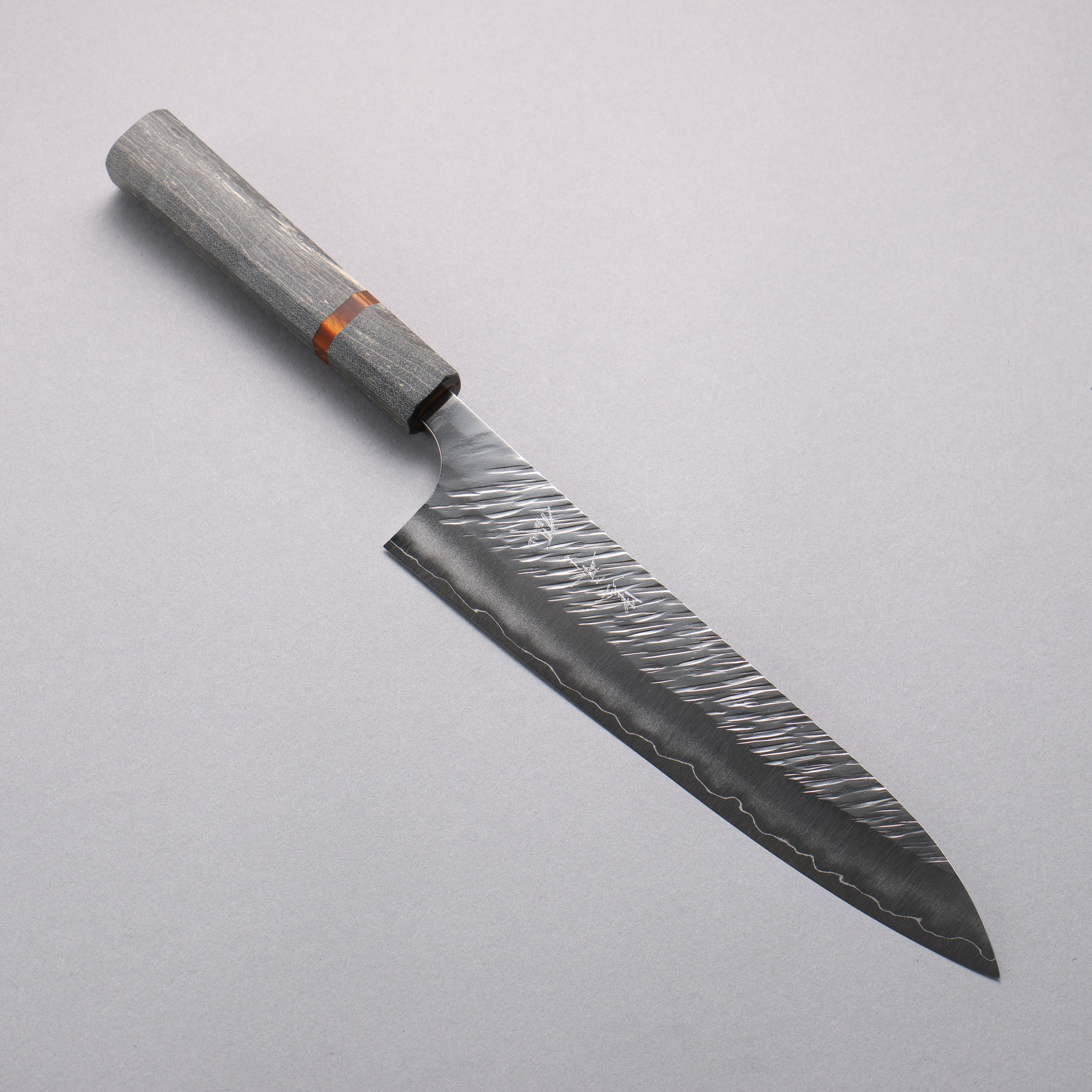 Yu Kurosaki Fujin SG2 Hammered Gyuto 210mm Stabilized Wood & Acrylic R