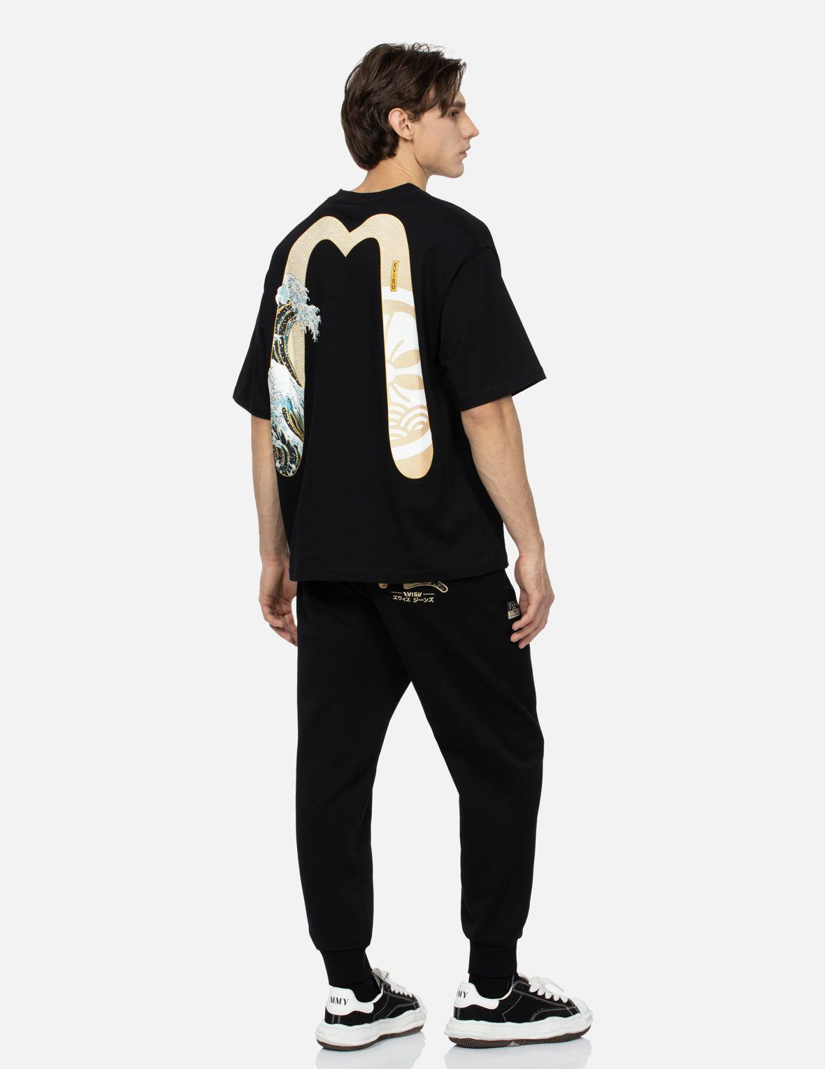 Kamon and The Great Wave Daicock Print Relax Fit T-shirt – EVISU