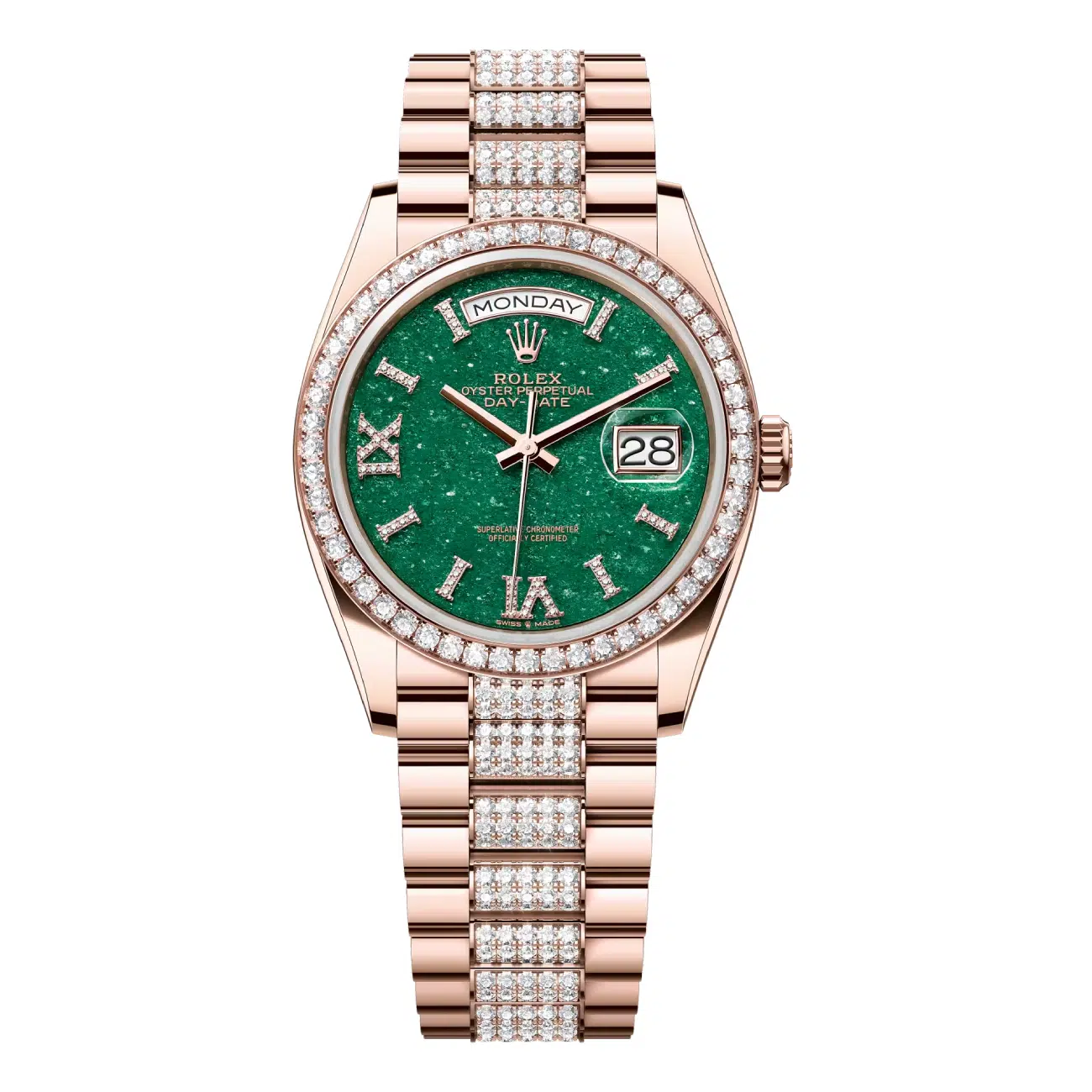 Rolex Day-Date 128345RBR-0068 36 MM Green Dial (2024) New