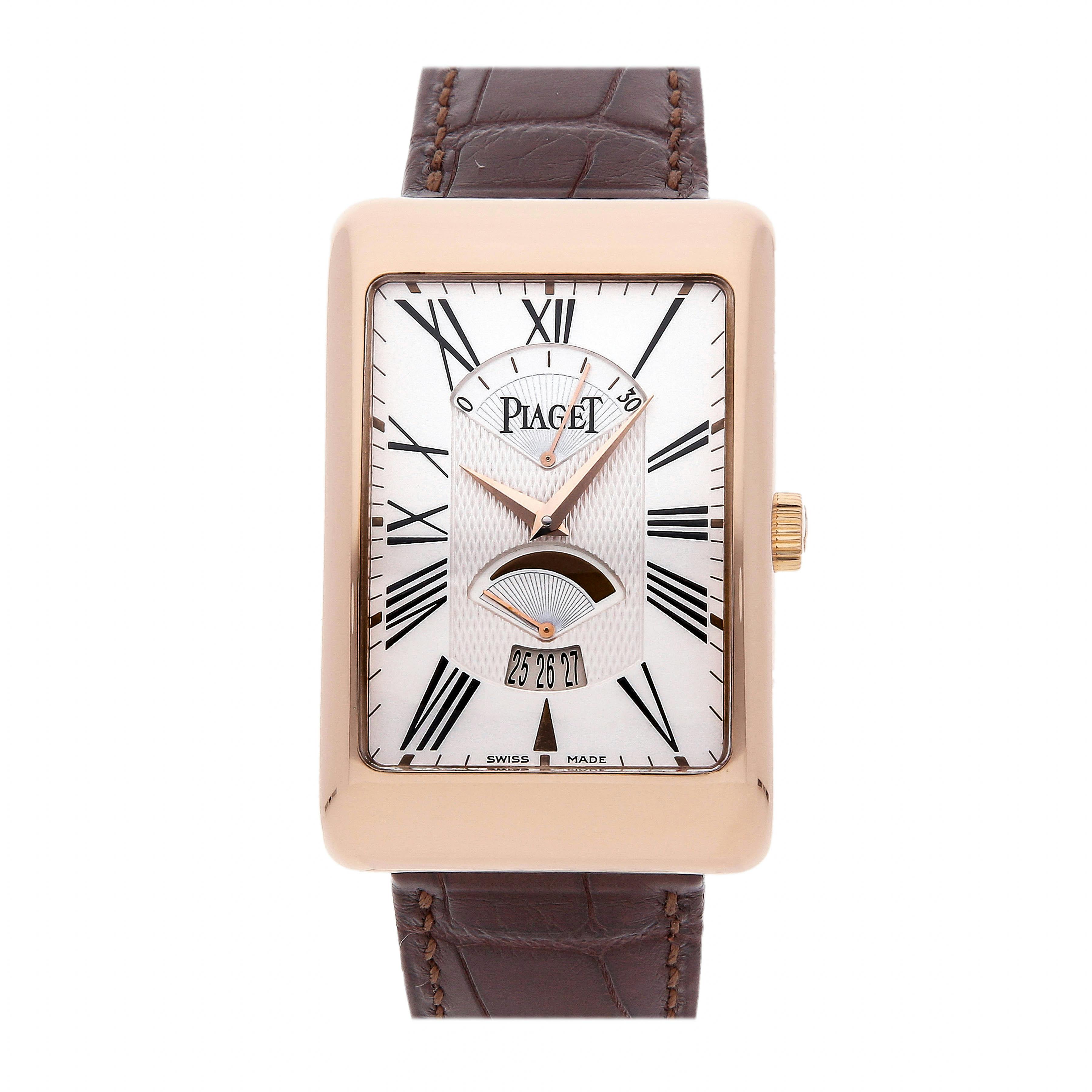 Pre-Owned Piaget Black Tie Rectangle a L'Ancienne XL G0A28061