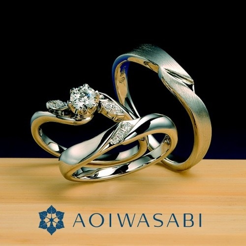 椿/TSUBAKI】【禅/ZEN】和の心感じるセットリング［葵山葵］（婚約指輪