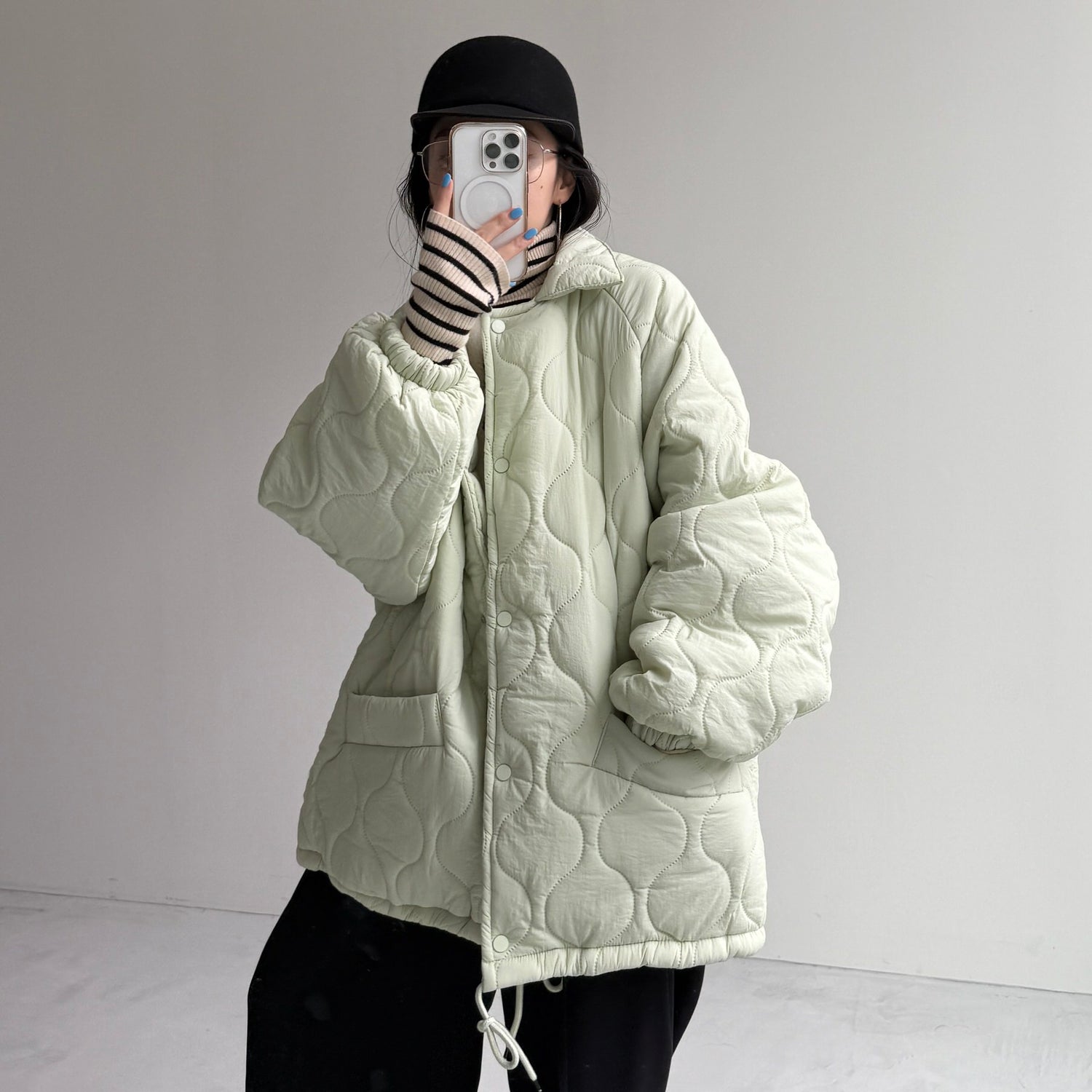 WATA AME quilting jacket / green | wee9s | ウィークス オフィシャル