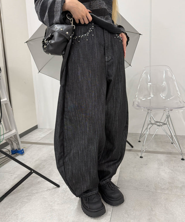 スタッズスラブカーブデニム – WEGO ONLINE STORE