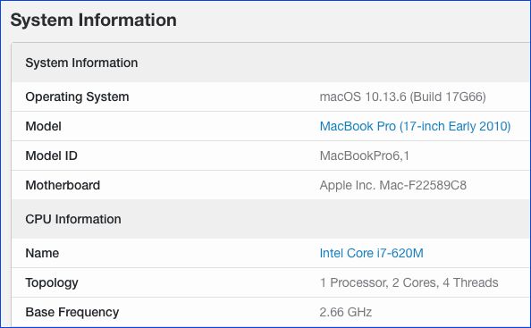 MacBook Pro 17インチ Mid 2010 実機レビュー、Core i7モデルのベンチ