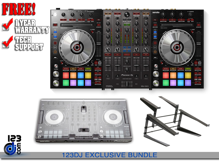 Pioneer DDJ-SX3 + Decksaver + Stand | DJ Controllers