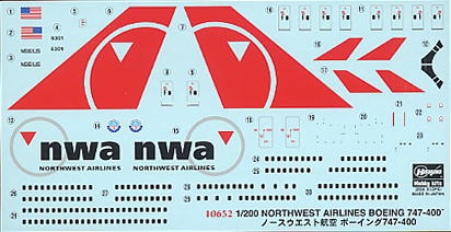 ノースウエスト航空 ボーイング 747-400 (プラモデル) - ホビーサーチ