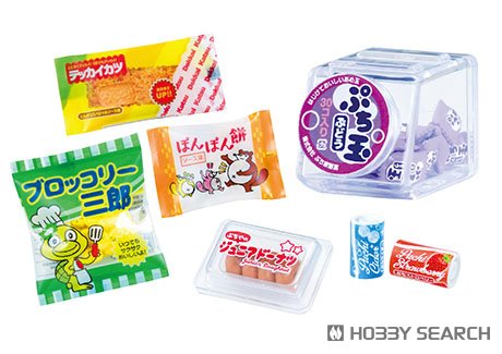 ぷちサンプル 昔なつかし街角の駄菓子屋さん (6個セット