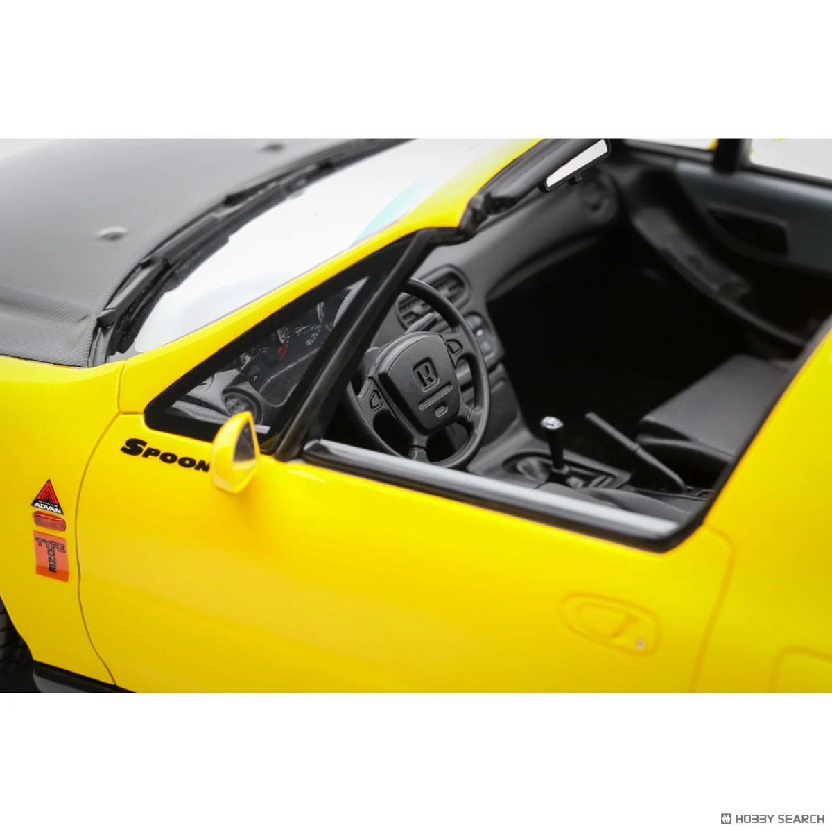 ☆特価品 ホンダ シビック デルソル スプーン (イエロー) (ミニカー