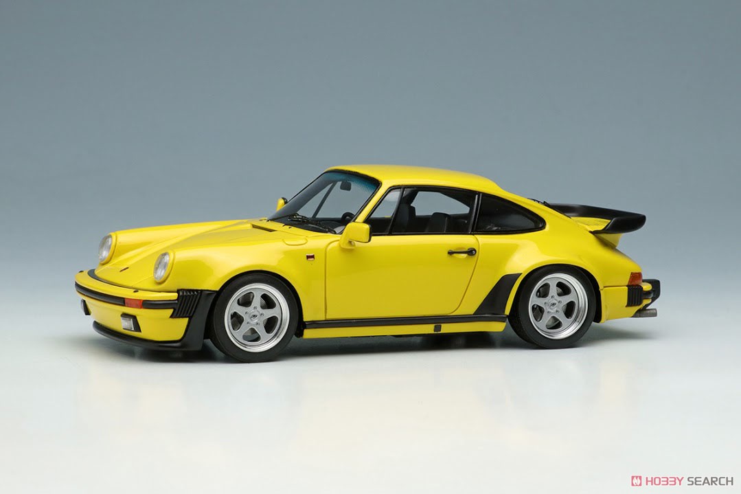 Porsche 930 turbo 1988 スピードイエロー (シルバーホイール