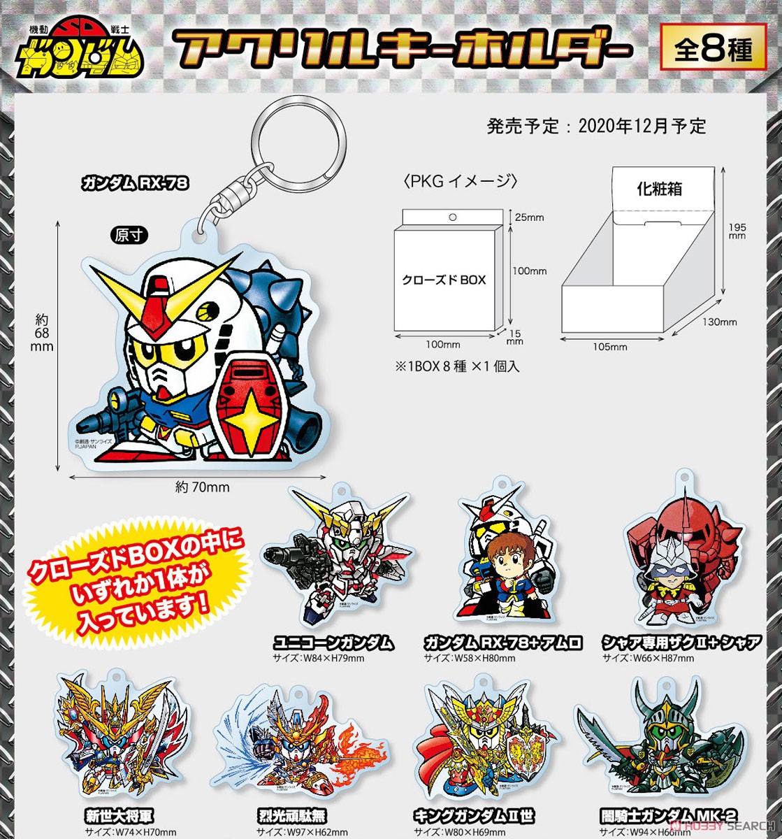 SDガンダム アクリルキーホルダー vol.3 (8個セット) (キャラクター