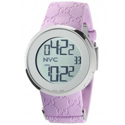 Gucci I-Gucci Digital White Rubber Womens Watch YA114403