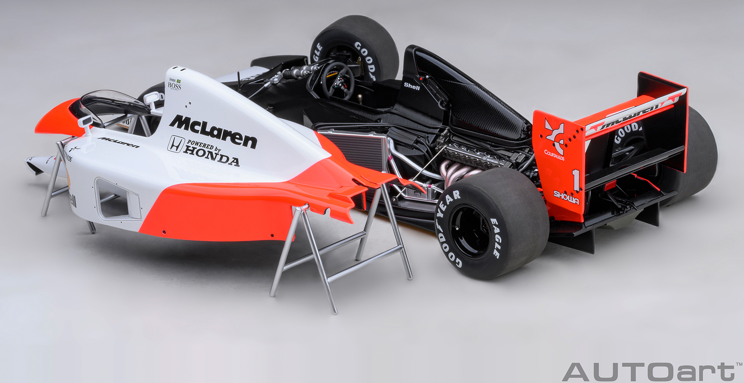 Autoart McLaren Honda MP4/6 1991 #1, A.Senna, my-modelcarshop