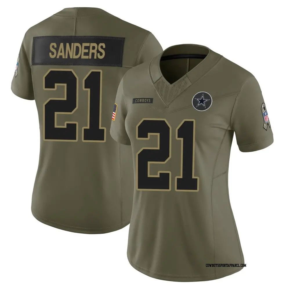 Limited Black Men's Deion Sanders Dallas Cowboys Reflective Jersey