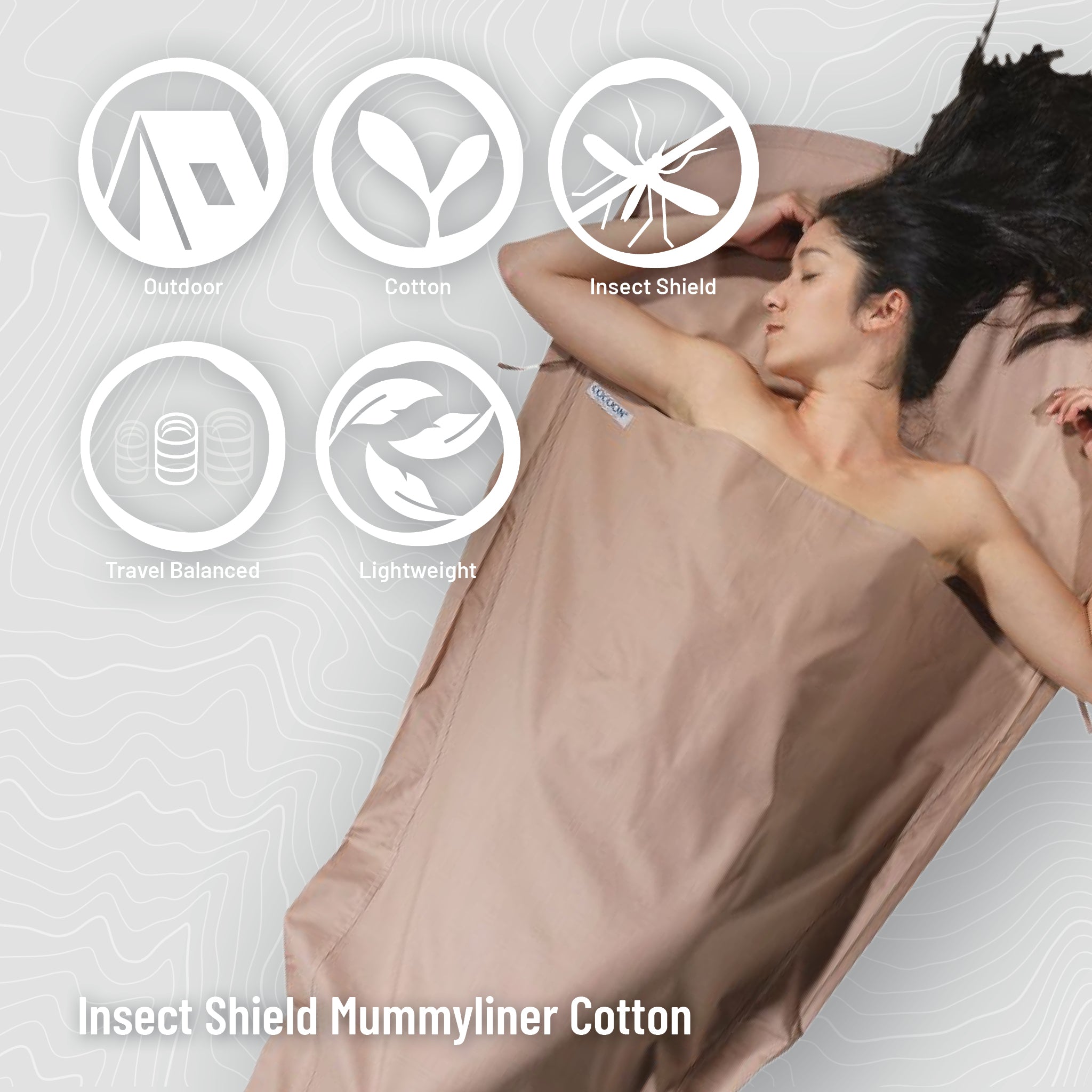 Sleeping Bag Liner | Insect Shield® Cotton | COCOON