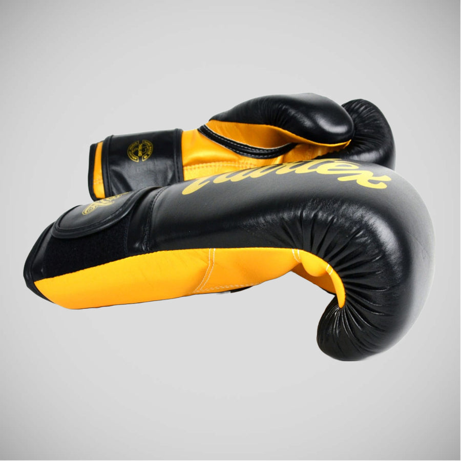 Thai boxing gloves Fairtex Super Sparring BGV18 Black-gold