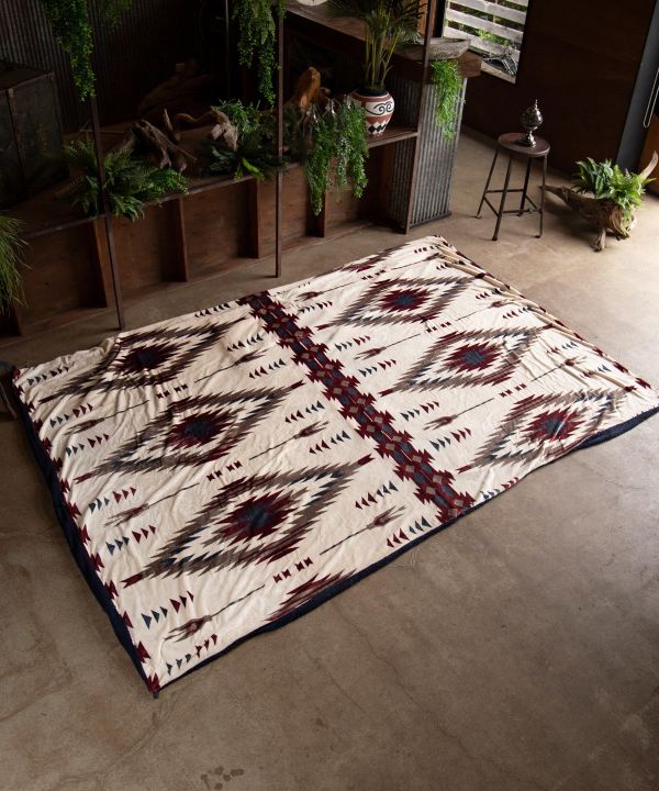 裏ボア】ブランケット MEGA（280×200cm）《NOMADY》(SAND