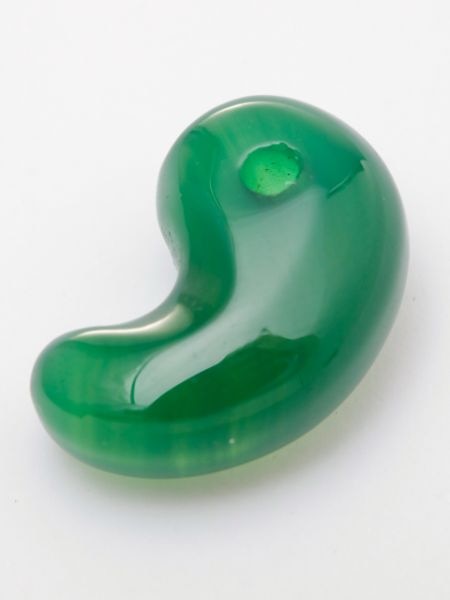 古代型勾玉（Lサイズ）(GREEN AGATE): 『岩座(いわくら)』公式通販