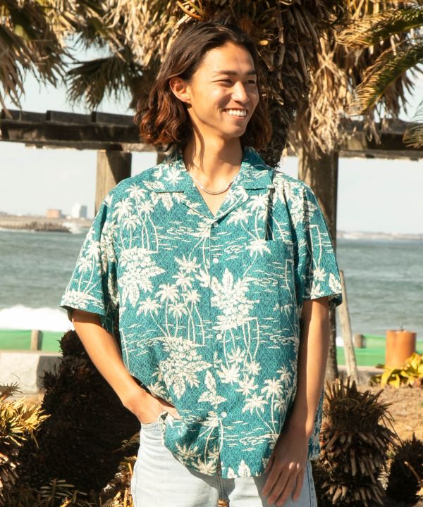 ハオケアメンズアロハシャツ(BLUE): 『Kahiko(カヒコ)』公式通販