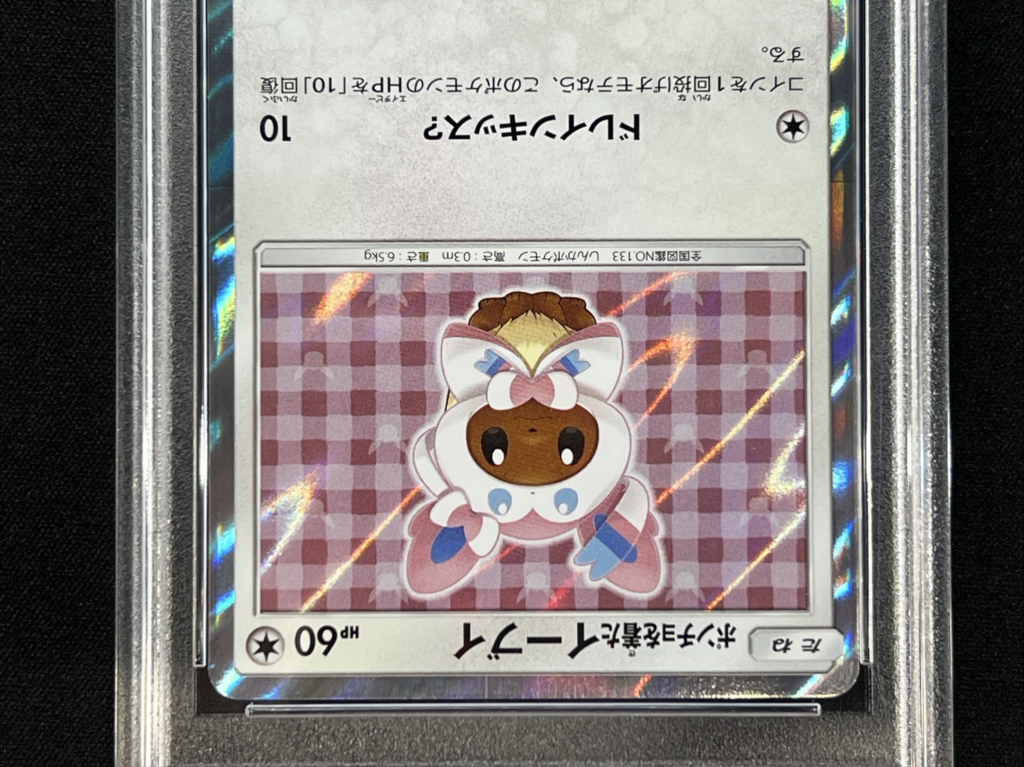 状態難/PSA10鑑定済〕ポンチョを着たイーブイ(NP)【P】{144/SM-P}