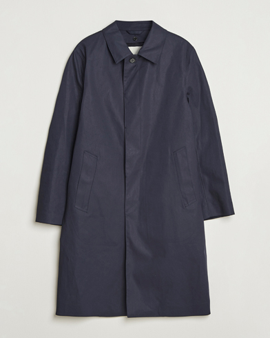 Auralee Finx Gabardine Trench Coat Black at CareOfCarl.com